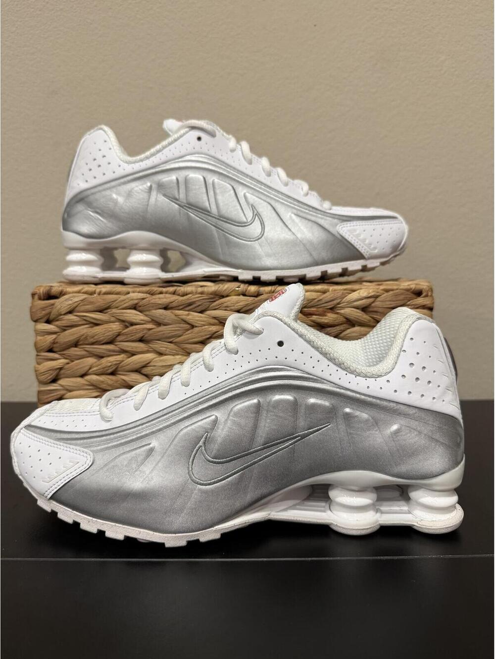 Size 9 - Nike Women’s Shox R4 “White Metallic”
